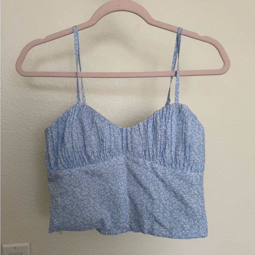 Princess Polly Blue Floral Camisole